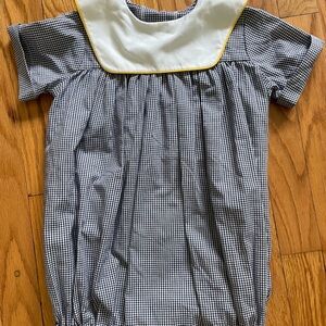 Pique boys bubble romper